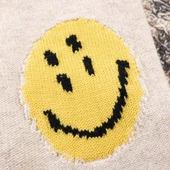 KAPITAL 5G WOOL NORDIC SMILIE PATCH RAGLAN SWEATER ECRU -N.HOOLYWOOD Shop k27 1dff808a 794f 4184 9de5 6777c8ec7b5d