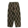 KAPITAL 8W CORDUROY DRUNK STRIPE EASY PANTS KHAKI