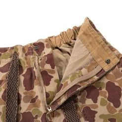 KAPITAL HERRINGBONE HAPPY PEEK-A-BOO CAMO EASY PANTS BEIGE KHAKI -N.HOOLYWOOD Shop k65 8d34284d 2a66 4e68 8c60 4ff34cc79798