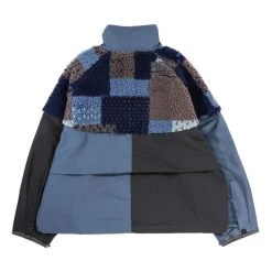 KAPITAL 60/40 CLOTH X TUGIHAGI FLEECE HUTTE ANORAK NAVY -N.HOOLYWOOD Shop k67 17bef849 e06a 4609 86a6 f79493050e67