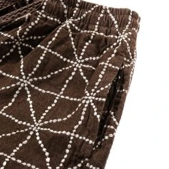 KAPITAL 8OZ COLOR DENIM FOLK-DOJO EMBROIDERY EASY PANTS BROWN -N.HOOLYWOOD Shop k78 af953420 4258 4c33 90c4 01217a57ab26