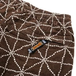 KAPITAL 8OZ COLOR DENIM FOLK-DOJO EMBROIDERY EASY PANTS BROWN -N.HOOLYWOOD Shop k80 5d760ae9 5c60 46f3 8854 299e4e5c014f