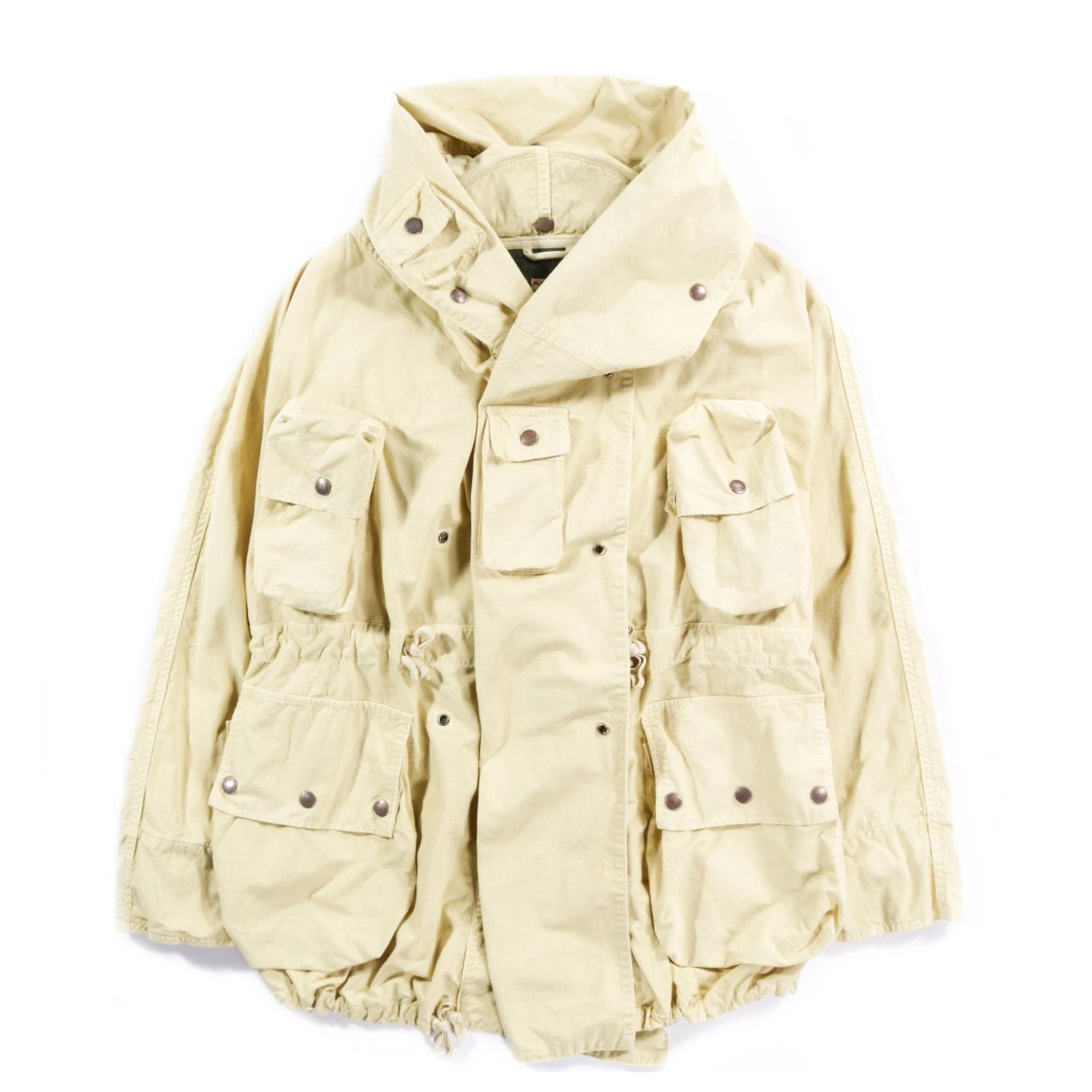 KAPITAL RIP STOP ALPINE RING COAT YELLOW 1 KAPITAL RIP STOP ALPINE RING COAT YELLOW