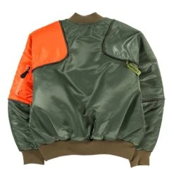 KAPITAL MA-1 NYLON SHAM BOMBER JACKET KHAKI -N.HOOLYWOOD Shop kap8