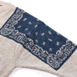KAPITAL 12G WOOL BANDANA CREW SWEATER NAVY -N.HOOLYWOOD Shop kd15 9c41936c 387f 470f 9d29 12fa8ef33f54