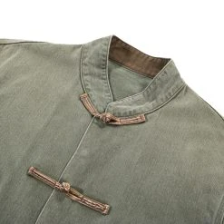 KAPITAL COTTON HERRINGBONE KUNG FU COVERALL KHAKI -N.HOOLYWOOD Shop kd193