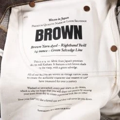 LEE 101Z BROWN SELVAGE DRY -N.HOOLYWOOD Shop l4 16d81acb 0f4c 48f9 a953 3d8748372226