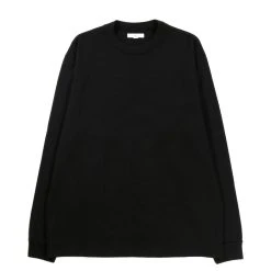 LADY WHITE CO. LONG SLEEVE RUGBY T-SHIRT BLACK