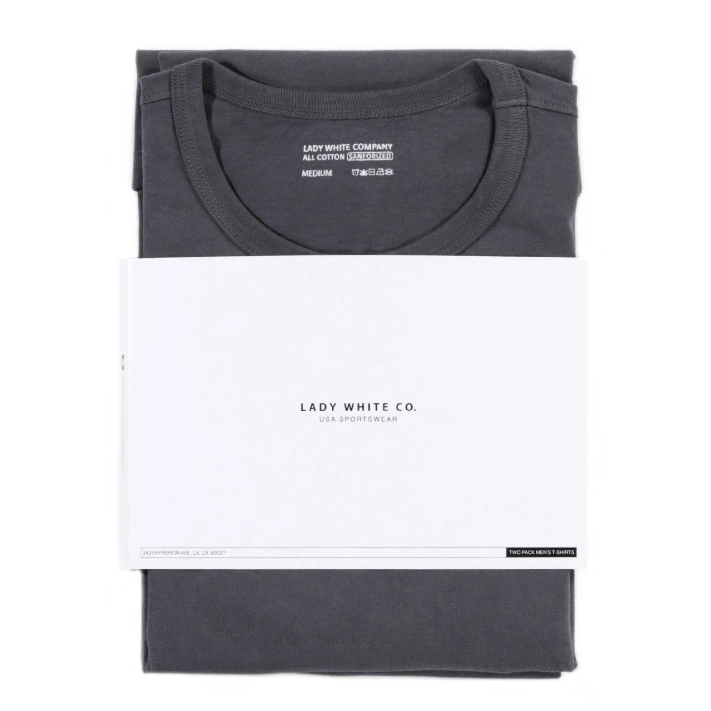 LADY WHITE CO. T-SHIRT 2-PACK PURPLE SLATE 1 LADY WHITE CO. T-SHIRT 2-PACK PURPLE SLATE