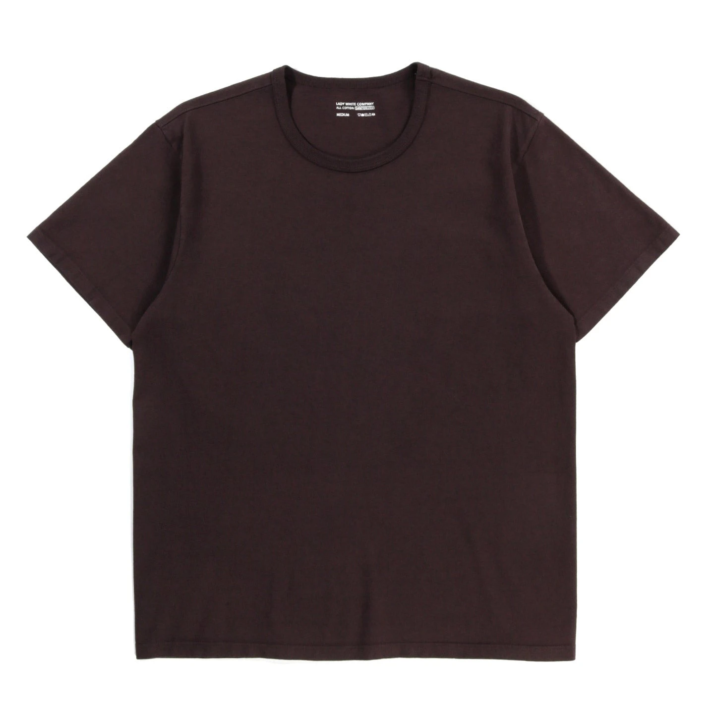 LADY WHITE CO. T-SHIRT DEEP BROWN 1 LADY WHITE CO. T-SHIRT DEEP BROWN
