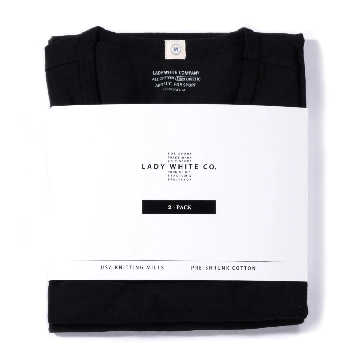 LADY WHITE CO. T-SHIRT 2-PACK BLACK 1 LADY WHITE CO. T-SHIRT 2-PACK BLACK