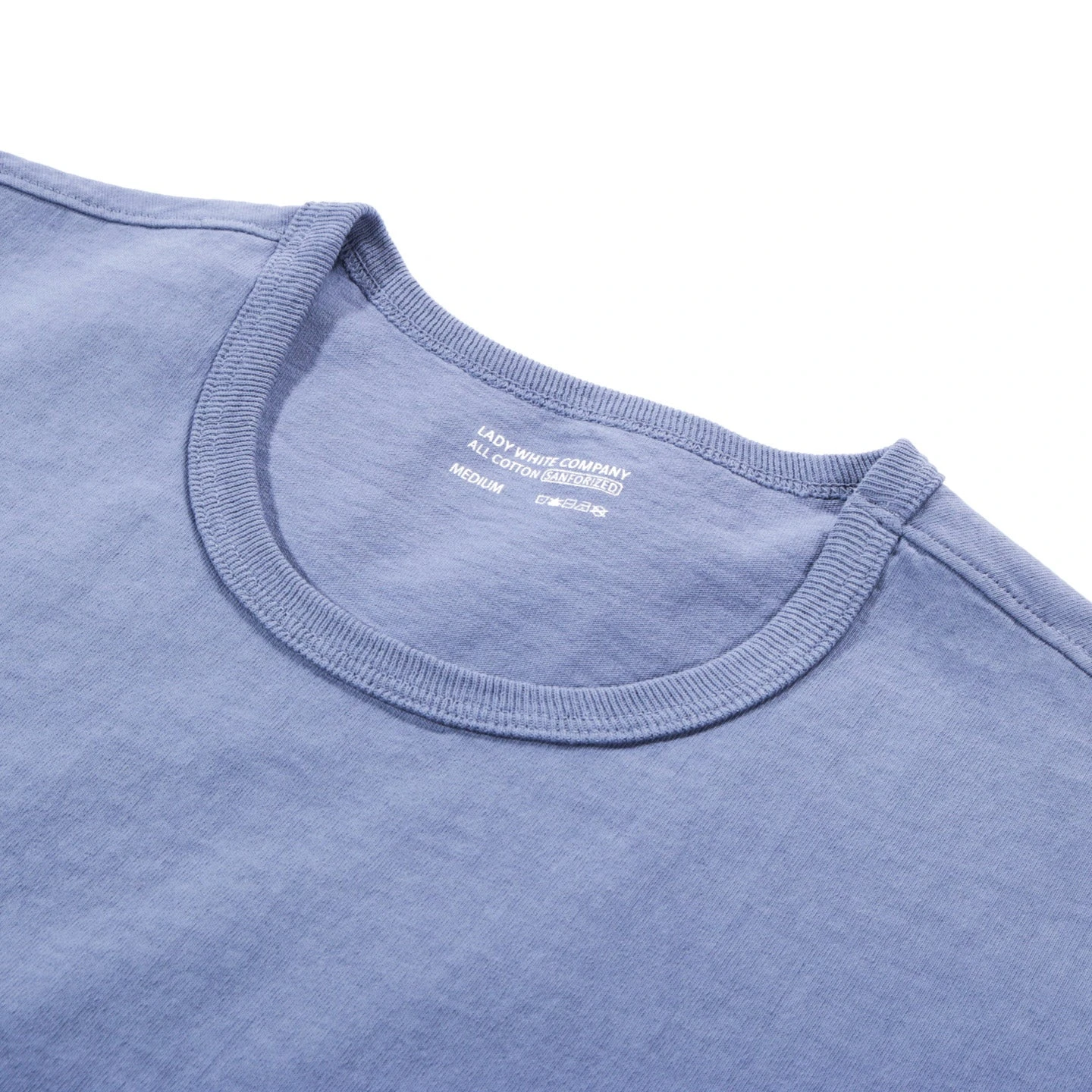 LADY WHITE CO. T-SHIRT DUST BLUE 3 LADY WHITE CO. T-SHIRT DUST BLUE - Image 3