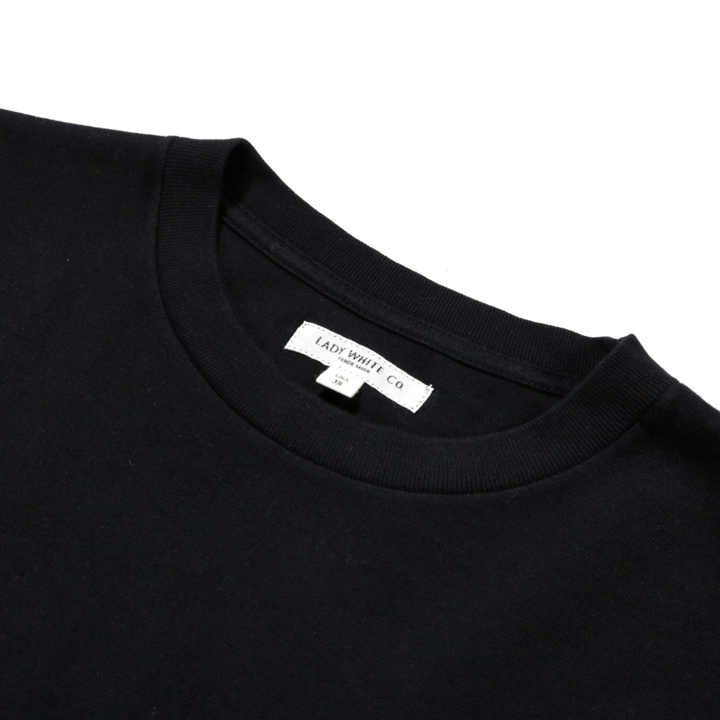 LADY WHITE CO. LITE JERSEY T-SHIRT BLACK 3 LADY WHITE CO. LITE JERSEY T-SHIRT BLACK - Image 3