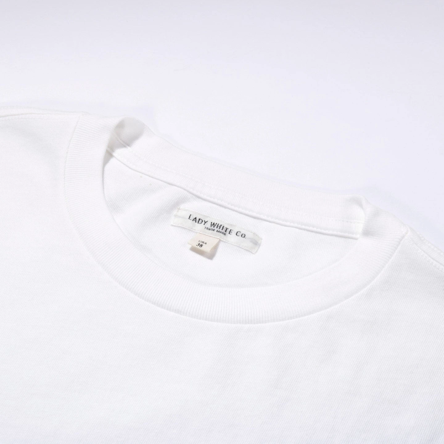 LADY WHITE CO. LITE JERSEY T-SHIRT WHITE 3 LADY WHITE CO. LITE JERSEY T-SHIRT WHITE - Image 3