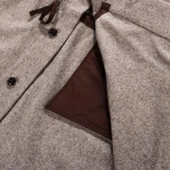 MONITALY CZECH COAT WOOL FLANNEL DARK BEIGE 15 MONITALY CZECH COAT WOOL FLANNEL DARK BEIGE -N.HOOLYWOOD Shop md23