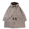 MONITALY CZECH COAT WOOL FLANNEL DARK BEIGE