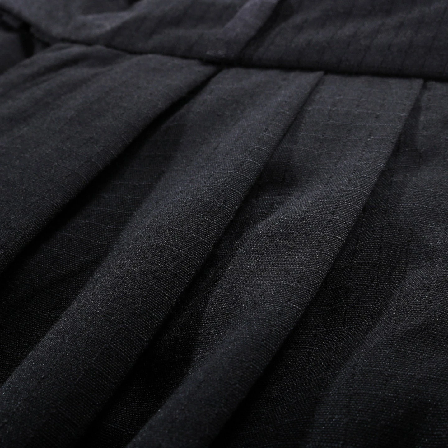 MONITALY TRIPLE TUCK WIDE PANTS SEGAL RIPSTOP BLACK 4 MONITALY TRIPLE TUCK WIDE PANTS SEGAL RIPSTOP BLACK - Image 4