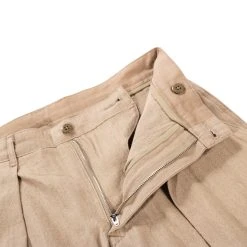 MONITALY RIDING PANT LINEN KHAKI -N.HOOLYWOOD Shop mond8