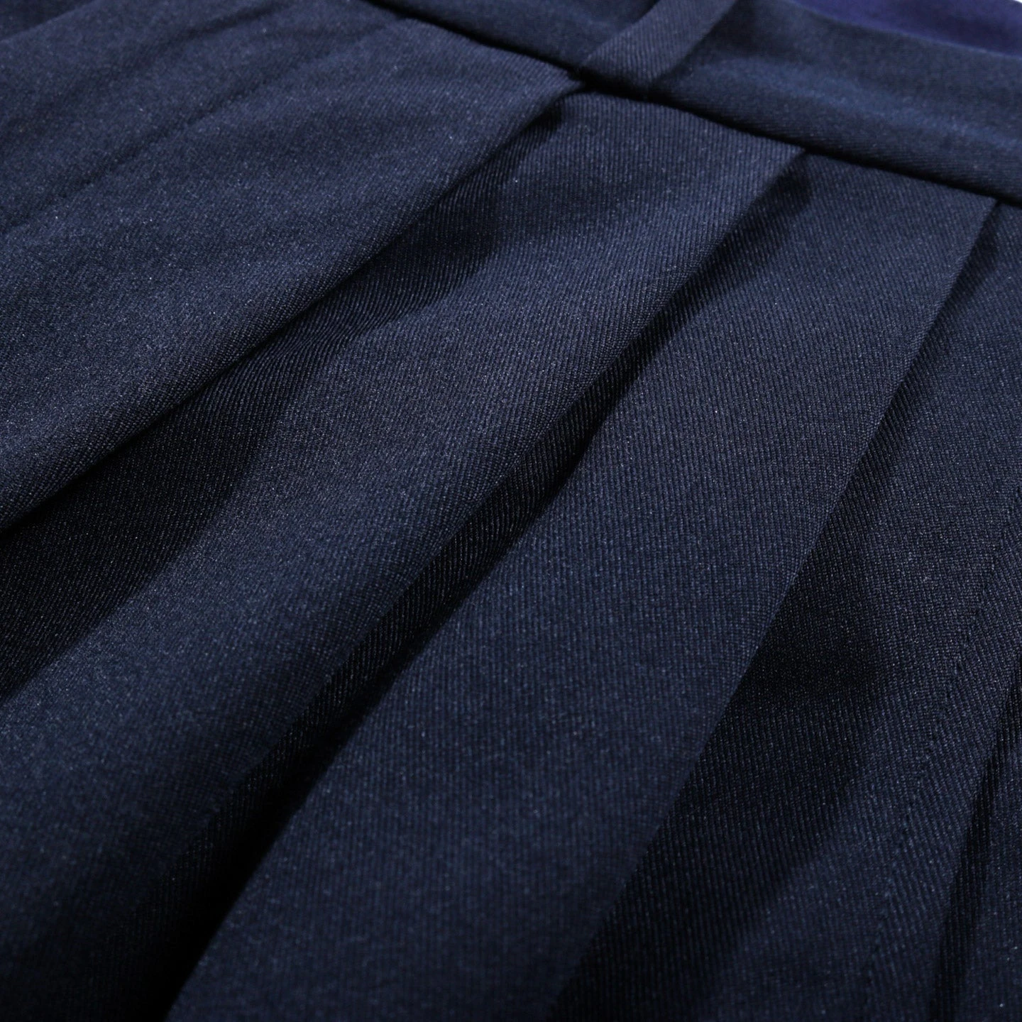 MONITALY TRIPLE TUCK WIDE PANTS NOVA STRETCH NAVY 4 MONITALY TRIPLE TUCK WIDE PANTS NOVA STRETCH NAVY - Image 4