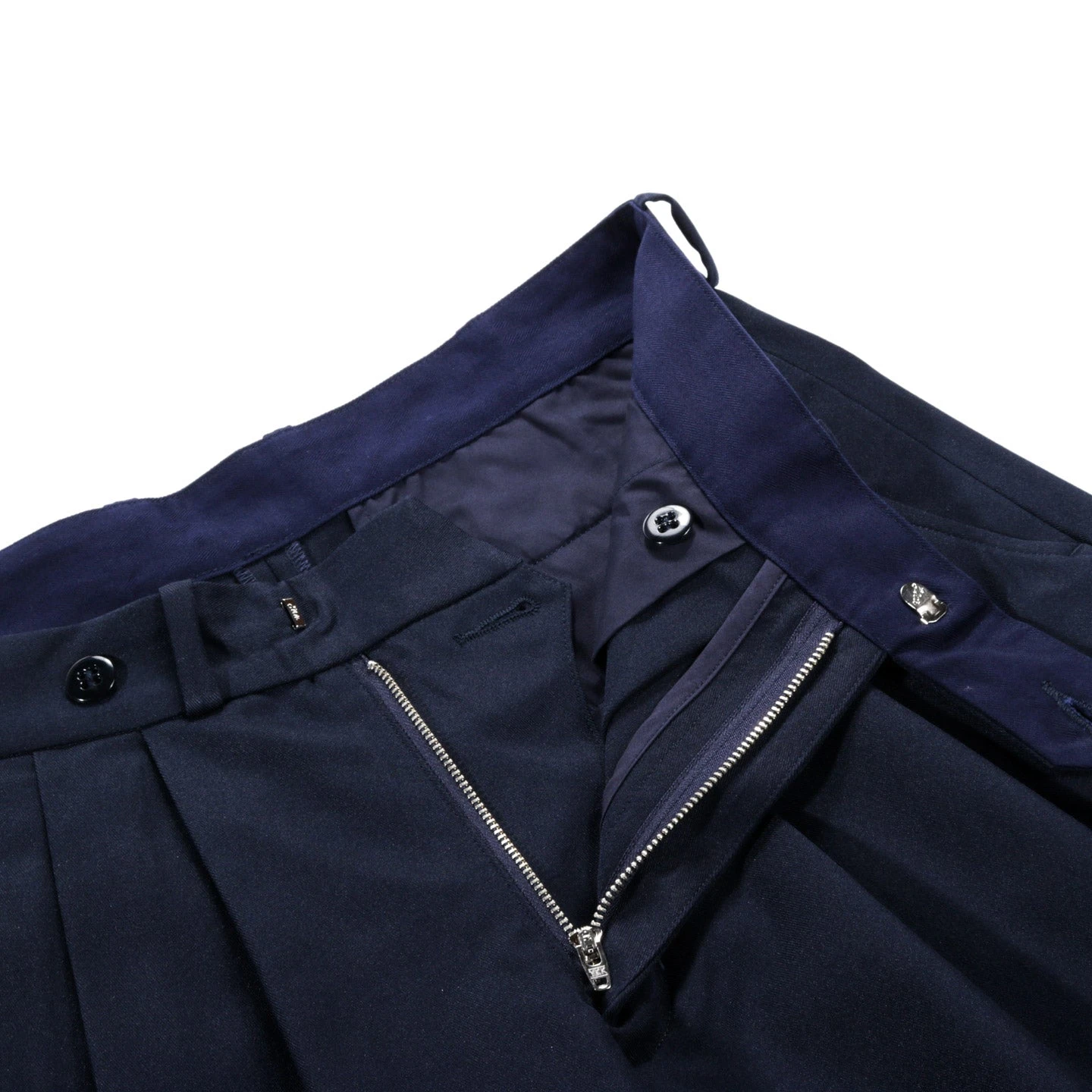 MONITALY TRIPLE TUCK WIDE PANTS NOVA STRETCH NAVY 5 MONITALY TRIPLE TUCK WIDE PANTS NOVA STRETCH NAVY - Image 5