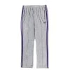 NEEDLES NARROW TRACK PANT VELOUR HEATHER GREY