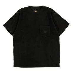 NEEDLES S/S CREW NECK TEE POLY FLEECE BLACK