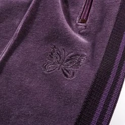 NEEDLES NARROW TRACK PANT VELOUR PURPLE -N.HOOLYWOOD Shop n34