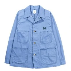 NEEDLES X SMITH'S COVERALL COTTON TWILL SAX BLUE