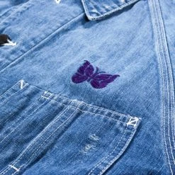 NEEDLES COVERALL 10 OZ COTTON LINEN DENIM DISTRESSED -N.HOOLYWOOD Shop n40 de8ffb08 806e 46d0 87fe 6d810898cffd