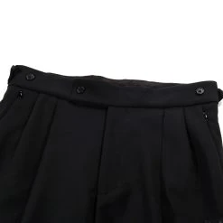 NEEDLES TUCKED SIDE TAB TROUSER POLY / RAYON DOUBLE CLOTH BLACK -N.HOOLYWOOD Shop n80 eefb66a0 33e9 4178 a7a7 573481d1f85c