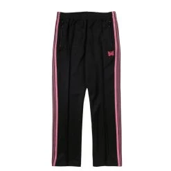 NEEDLES NARROW TRACK PANT POLY SMOOTH F.BLACK