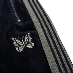 NEEDLES NARROW TRACK PANT VELOUR NAVY -N.HOOLYWOOD Shop n99