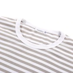 NANAMICA COOLMAX STRIPE JERSEY TEE TAUPE -N.HOOLYWOOD Shop nan7