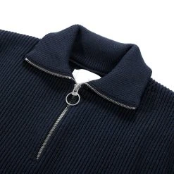 NANAMICA HALF ZIP SWEATER DARK NAVY -N.HOOLYWOOD Shop nand1