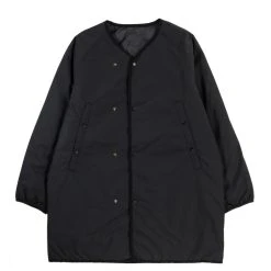 NANAMICA REVERSIBLE DOWN CARDIGAN COAT BLACK