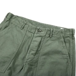 ORSLOW US ARMY FATIGUE PANTS GREEN REVERSE SATEEN -N.HOOLYWOOD Shop od29