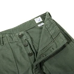 ORSLOW US ARMY FATIGUE PANTS GREEN REVERSE SATEEN -N.HOOLYWOOD Shop od31