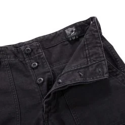 ORSLOW US ARMY FATIGUE PANTS BLACK STONEWASH REVERSE SATEEN -N.HOOLYWOOD Shop od35