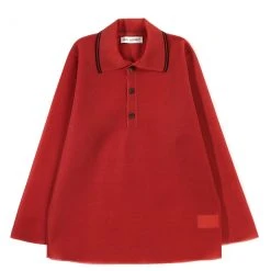 OUR LEGACY BIG PIQUET CRIMSON RED