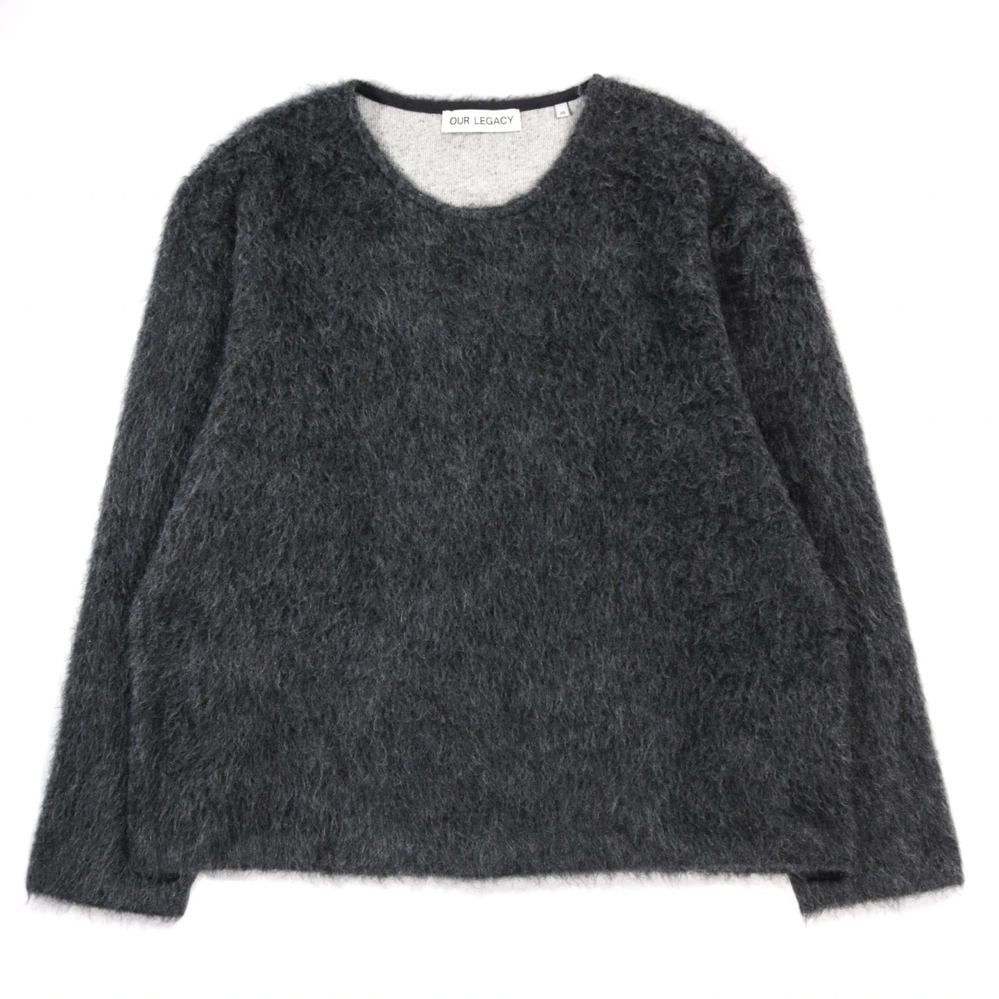 OUR LEGACY DOUBLE LOCK U NECK ASH GREY ALPACA 1 OUR LEGACY DOUBLE LOCK U NECK ASH GREY ALPACA