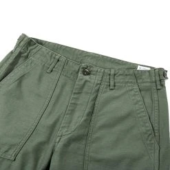 ORSLOW SLIM FIT FATIGUE PANTS GREEN REVERSE SATEEN -N.HOOLYWOOD Shop ord14 9a3c2d05 fbdc 481e b9d4 3a9b361d438a