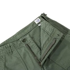 ORSLOW SLIM FIT FATIGUE PANTS GREEN REVERSE SATEEN -N.HOOLYWOOD Shop ord16