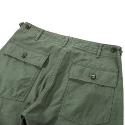 ORSLOW SLIM FIT FATIGUE PANTS GREEN REVERSE SATEEN -N.HOOLYWOOD Shop ord17