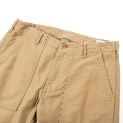 ORSLOW SLIM FIT FATIGUE PANTS KHAKI REVERSE SATEEN -N.HOOLYWOOD Shop ord20