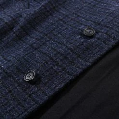 POLYPLOID LONG COAT B BLUE / GRAY MELANGE -N.HOOLYWOOD Shop pp23