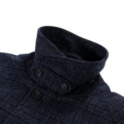 POLYPLOID LONG COAT B BLUE / GRAY MELANGE -N.HOOLYWOOD Shop pp24