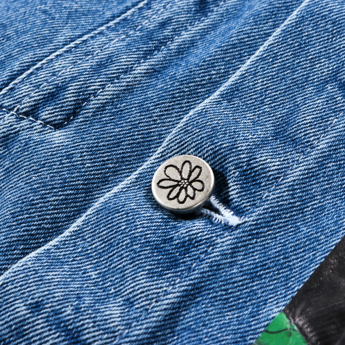 SKY HIGH FARM WORKWEAR QUIL LEMONS DENIM JACKET LIGHT BLUE 5 SKY HIGH FARM WORKWEAR QUIL LEMONS DENIM JACKET LIGHT BLUE - Image 5