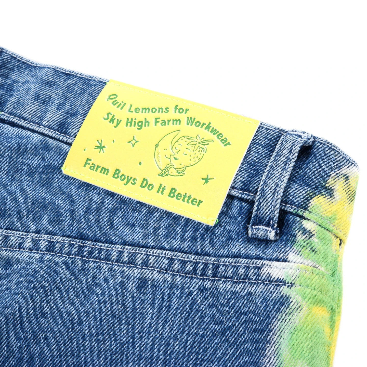 SKY HIGH FARM WORKWEAR QUIL LEMONS DENIM PANTS LIGHT BLUE 8 SKY HIGH FARM WORKWEAR QUIL LEMONS DENIM PANTS LIGHT BLUE - Image 8