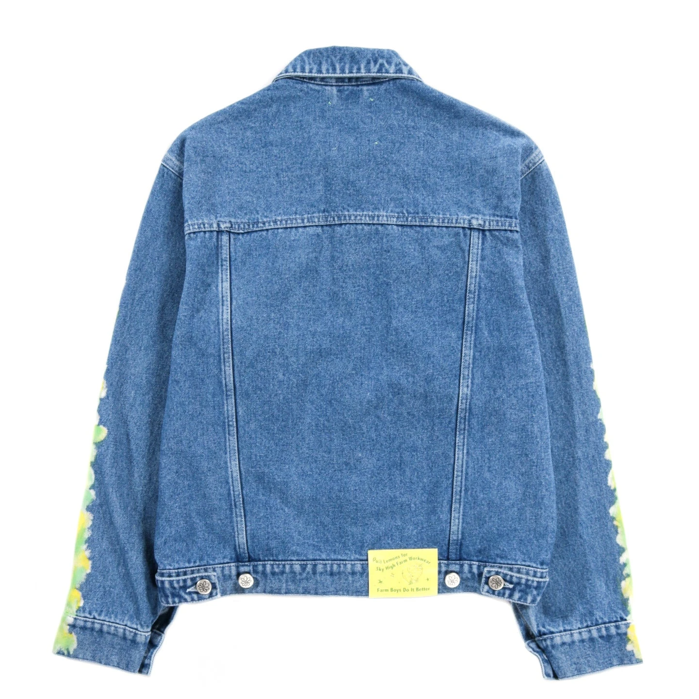 SKY HIGH FARM WORKWEAR QUIL LEMONS DENIM JACKET LIGHT BLUE 2 SKY HIGH FARM WORKWEAR QUIL LEMONS DENIM JACKET LIGHT BLUE - Image 2