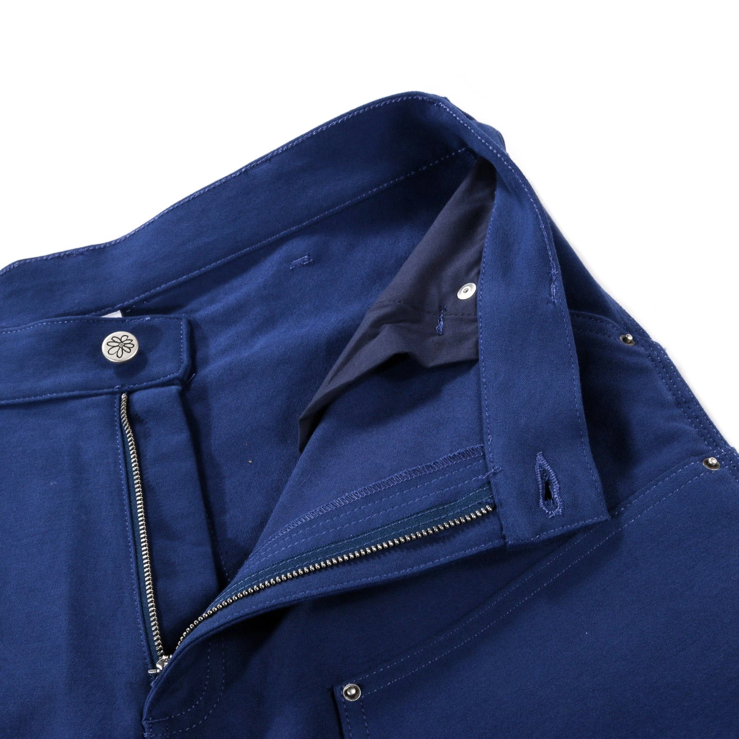 SKY HIGH FARM WORKWEAR SEQUIN EMBROIDERED FLOWERS WORKWEAR DOUBLE KNEE PANTS BLUE 5 SKY HIGH FARM WORKWEAR SEQUIN EMBROIDERED FLOWERS WORKWEAR DOUBLE KNEE PANTS BLUE - Image 5